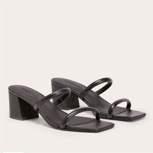 Everlane Shoes 7 Double Strap Sandals Black